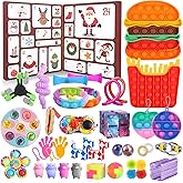 Advent Calendar Children with 24 Pcs Fidget Toys Advent Calendar 24 Days Christmas Countdown Calendar of Sensory Surprise Party for 3-12 Years Old Children Boys Girls