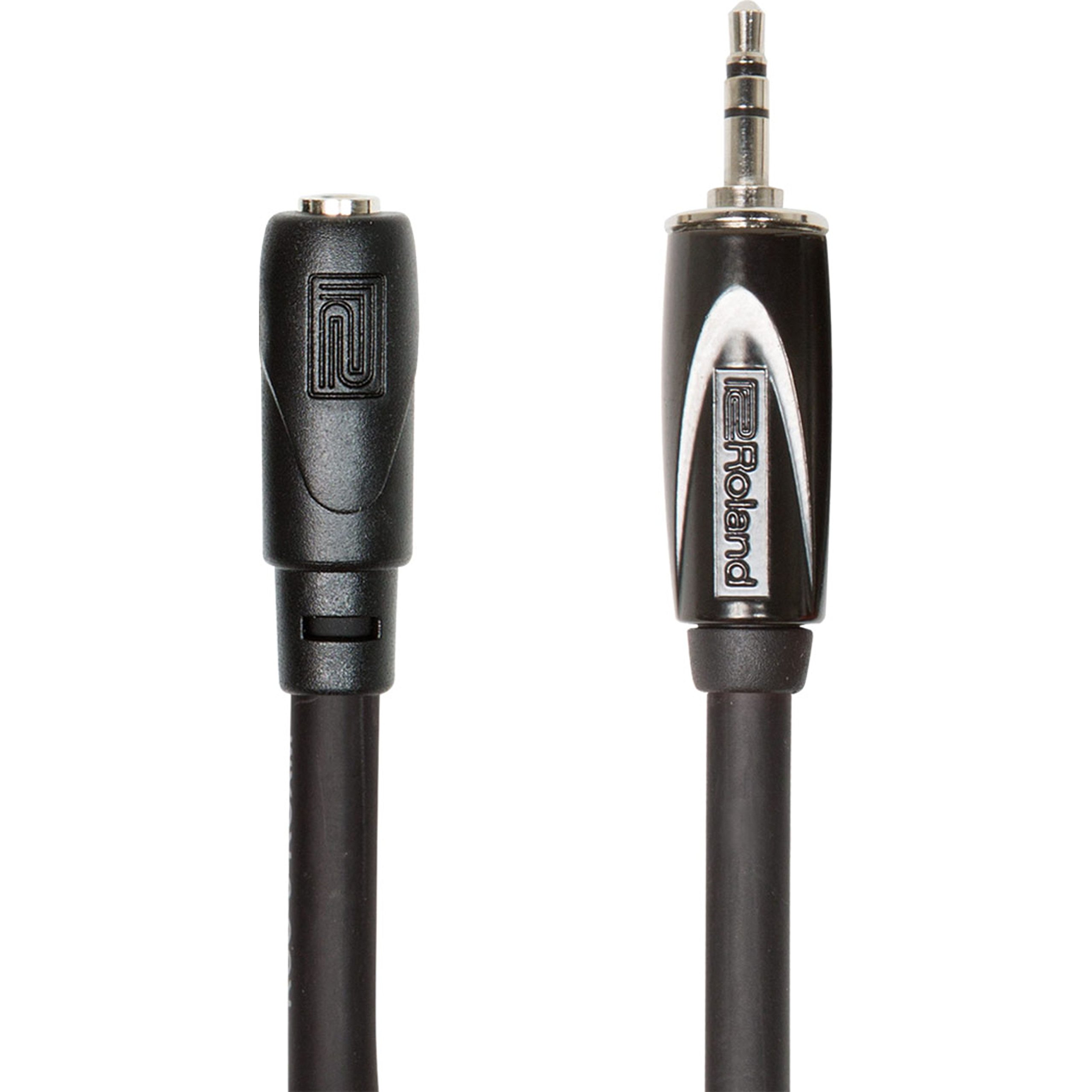 ROLAND 25Ft / 7.5M Headphone Extension Cable, 3.5Mm Trs Male To Female - Rmidi-B20
