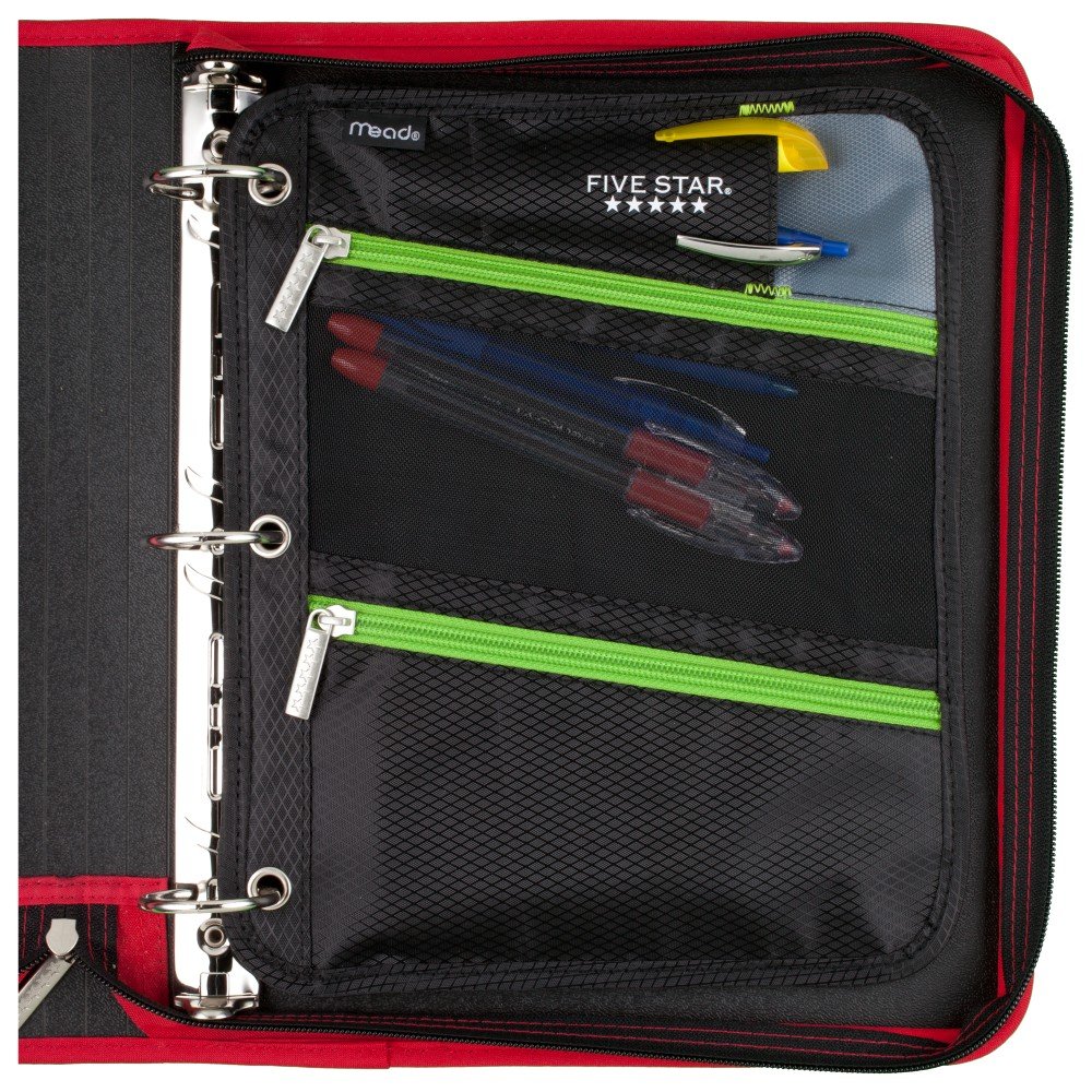 Five Star Zipper Pouch, Pencil Pouch, Pen Holder, Fits 3 Ring Binders