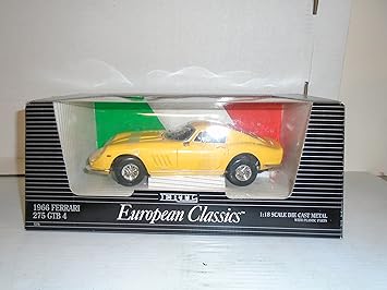 Buy European Classics 1 18 Scale 1966 Ferrari 275 Gtb 4 Yellow Die Cast Meal Online At Low Prices In India Amazon In