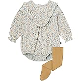 Modern Moments by Gerber baby-girls Bubble Romper and Tights Set