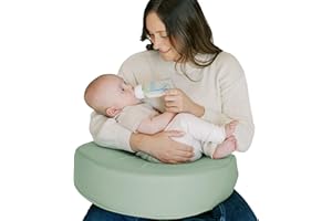 Dr. Brown’s Feeding & Nursing Lap Support Pillow with Cover, Premium Memory Foam, Responsive Firm Support Green