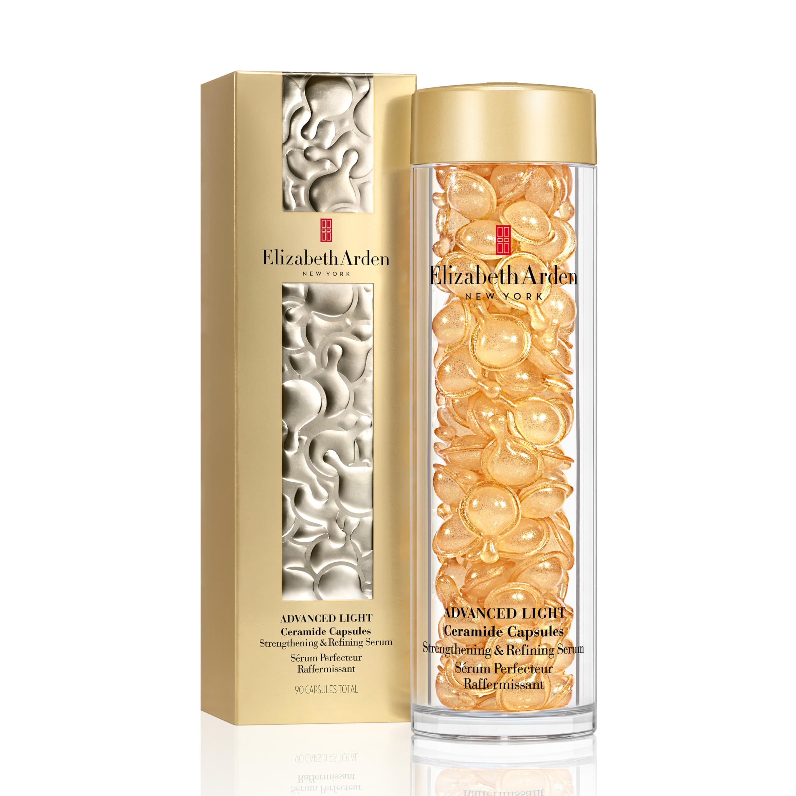 Elizabeth Arden Advanced Light Ceramide Capsules Strengthening & Refining Serum (90 pcs) Anti-Ageing Skincare to Nourish & Restore Skin, for Day & Night