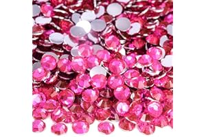 Sukiiy 5000PCS 4mm Resin Flatback Rhinestones for Crafts, Lt.Rose Flatback Rhinestones for Nails Face Art, Loose Glittler Diamond Stones, Resin Rhinestones for Tumblers, Mugs, Bottles, Shoes