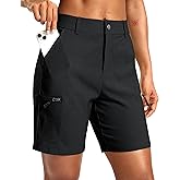G Gradual Women's 7" Hiking Cargo Shorts Quick Dry Lightweight Golf Outdoor Work Summer Travel Shorts with Pockets