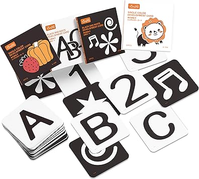 Tumama High Contrast Black And White Baby Flash Cards Toddler Baby