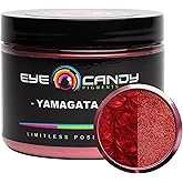 Eye Candy Pigments Premium True Red Mica Powder - Yamagata Red (50gr) - for Epoxy, Resin, Soap, Paint, Woodworking, Acrylic Pouring, Bath Bombs, Fishing Lures - DIY Arts and Crafts Additive