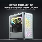 Corsair 4000D Airflow White Mid-Tower Case with Two 120mm Fans view 2