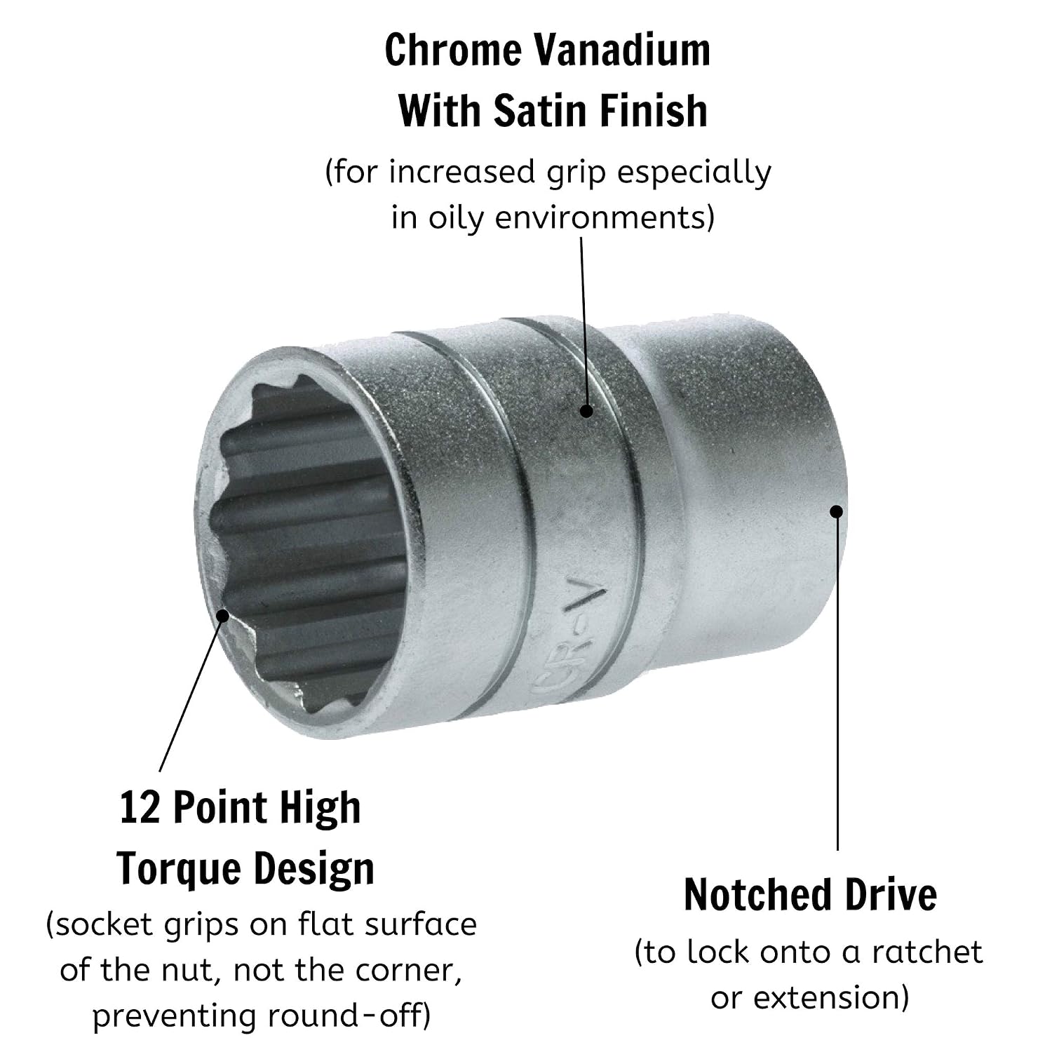 Teng M120120c Regular a/F Bi-Hexagon Socket 5/8in 1/2in Square Drive, Multi-coloured - Image 4