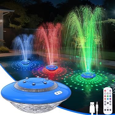 MAGICLULU Solar Mini Floating Fountain – 200L/H Water Pump With 7V/1.5W Panel, For Bird Baths, Small Ponds & Garden Decor