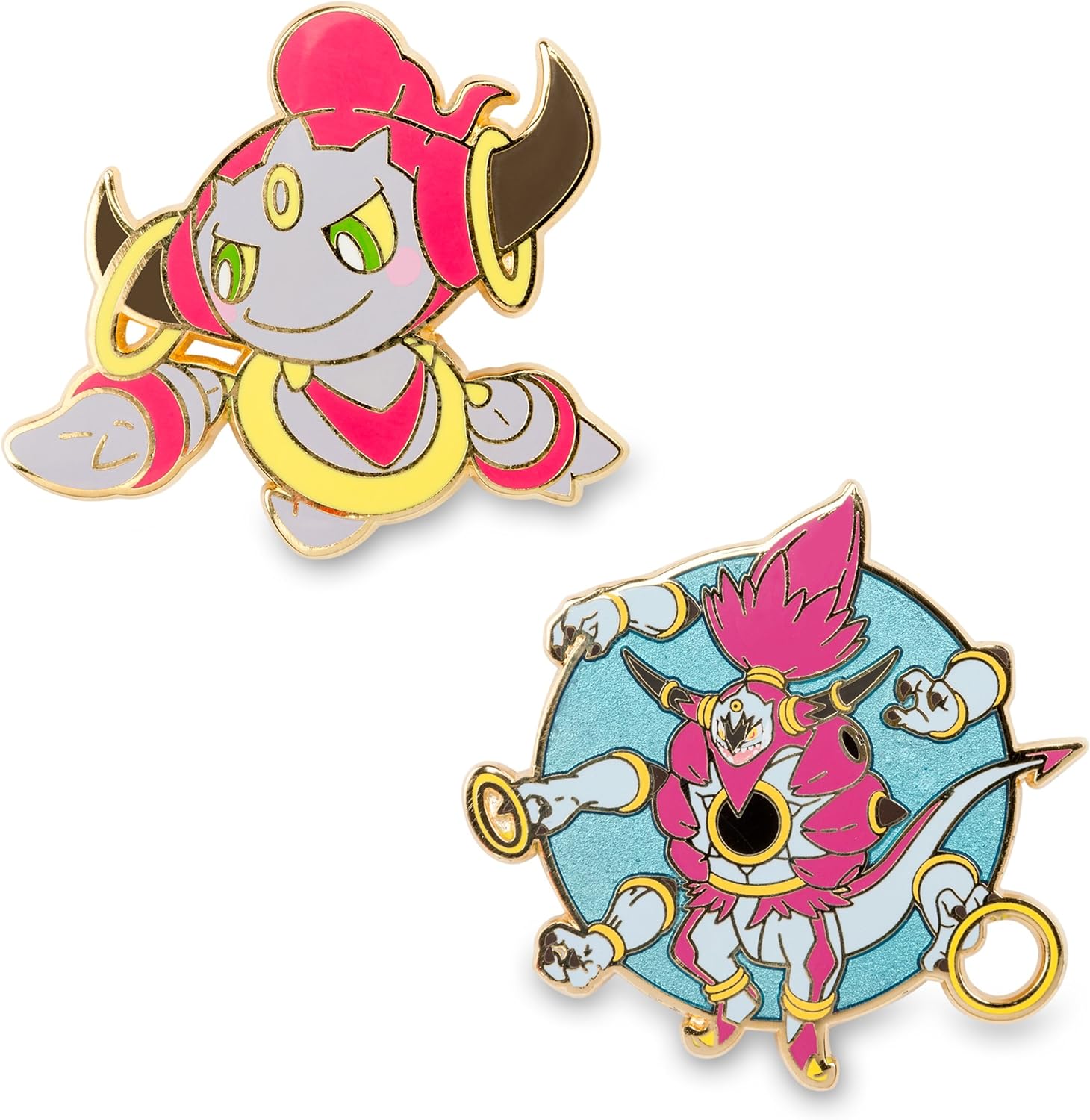 Hoopa Unbound And Hoopa Confined Pokemon Pins Evo 2 Pack Amazon Ca Clothing Accessories