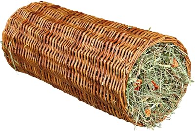 TRIXIE Wicker Tunnel for Guinea Pigs 15 x 33 cm Brown