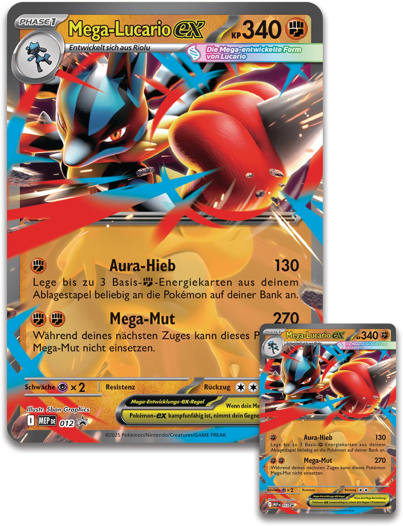 Pokémon (Sammelkartenspiel), PKM Mega-Lucario Figuren-Kollektion 8