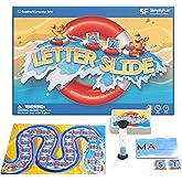 SimplyFun Letter Slide - Enhance Vocabulary and Language Skills with This Educational Game, Focused on Spelling, Consonants & Vowels, Fun for 2-4 Players, Ages 7 & Up