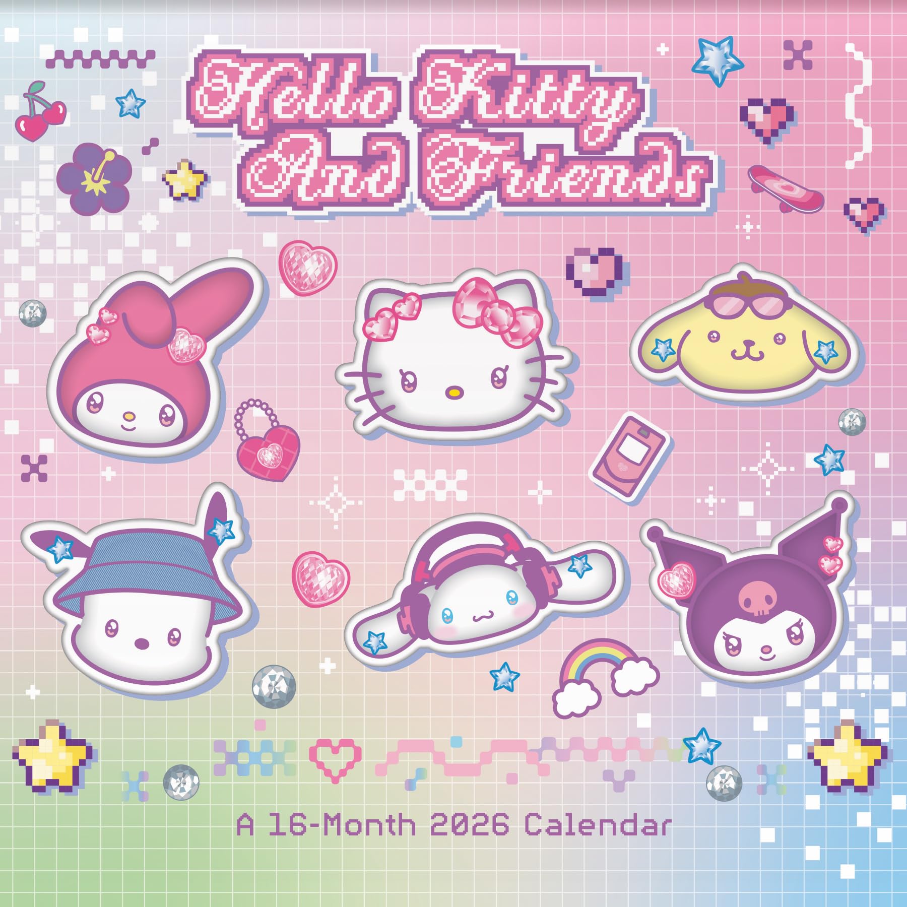 Photo 1 of 2026 Hello Kitty & Friends Mini Wall Calendar