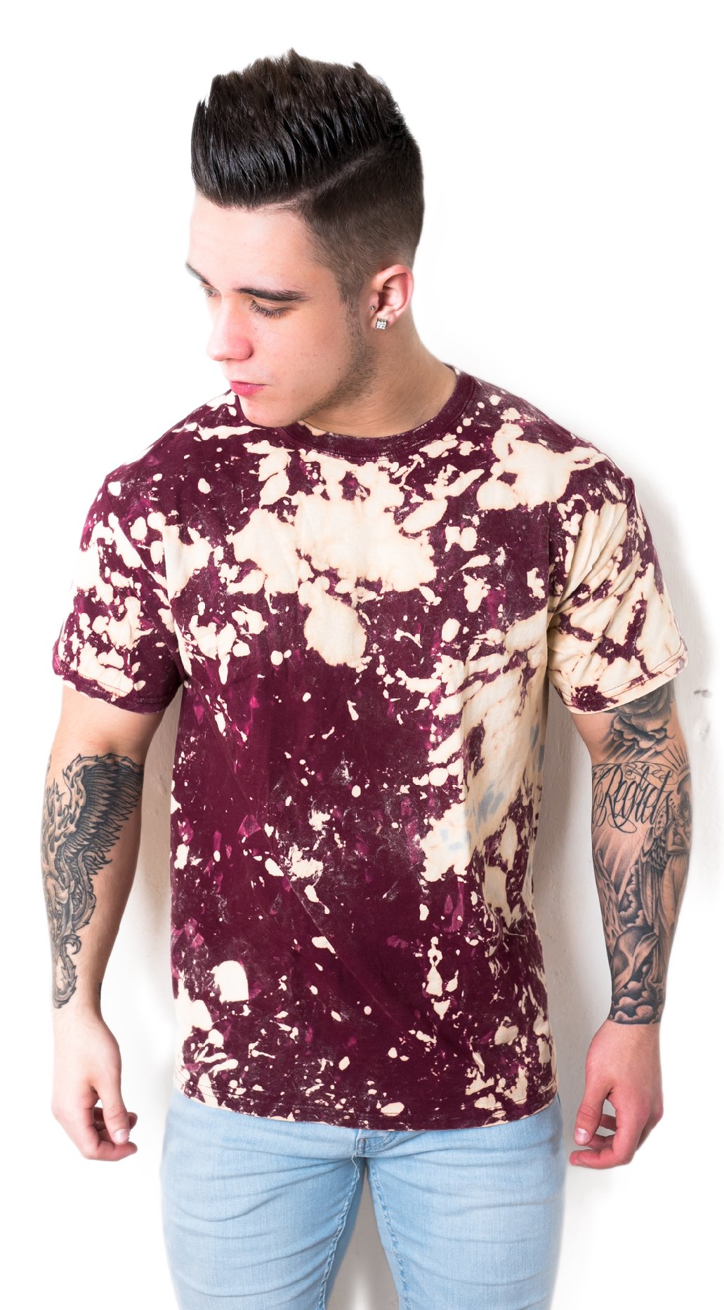 Waterman Falls UK TIE DYE Bleach Splatter Effect Unisex T-Shirt …
