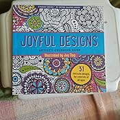 Joyful Designs Adult Coloring Book (31 stress-relieving designs): Joy ...