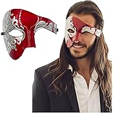 Masquerade Mask For Men Phantom Of The Opera Mask Prom Mardi Gras Haloween Venetian Half Face Mask