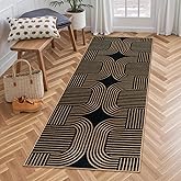 Lahome Modern Geometric Runner Rug, 2x6 Laundry Room Rug Runners for Hallways Non Slip, Washable Outdoor Carpet with Rubber Backing, Farmhouse Non Shedding Kitchen Mats for Floor Entryway