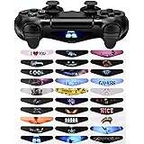eXtremeRate 30pcs/Set Custom Pattern Design Light Bar Decals for Playstation 4 Dualshock 4 PS4 Slim Pro Controller Stickers Decals