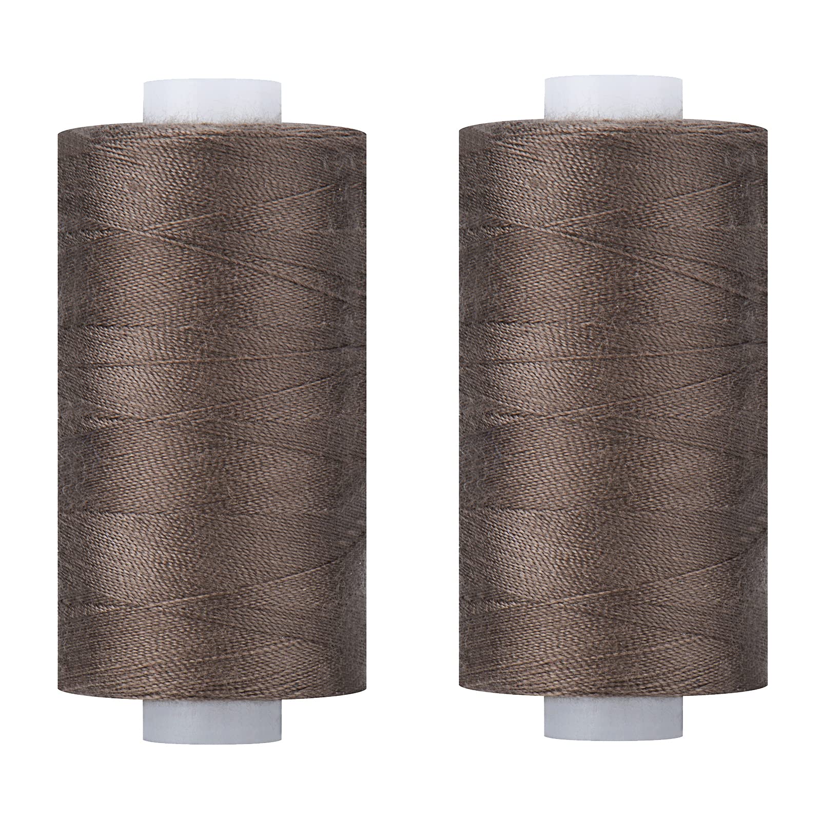 Simthread Sewing Thread Quilting Yarn Affordable All-Purpose Thread 2 Mocha - 400 Yards/Spool, Polyester 100%