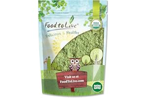 FOOD TO LIVE Organic Barley Grass Powder, 2.5 Pounds – Non-GMO, Finely Ground Whole Dried Young Leaves, Pure, Kosher, Vegan, Bulk. Good Source of Fiber, Protein. Great for Juices, Smoothies, Shakes, Yogurts.