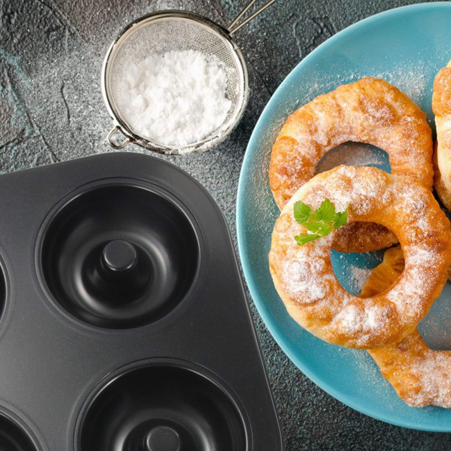 Moules A Patisserie Moules A Cupcakes Et Muffins Moule A Donuts Wents 4 Pieces Antiadhesif Coque En Silicone Donuts Moules Silicone De Qualite Alimentaire Poeles Pour Donut Cuisson Pour Gateaux Biscuits Bagels