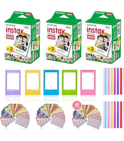 Amazon.com : Fujifilm Instax Mini Instant Film (3 Pack, 60 Sheets