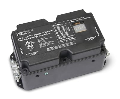 Progressive Industries EMS-LCHW50 Heavy Duty RV Surge Protector, Black, 50 Amp