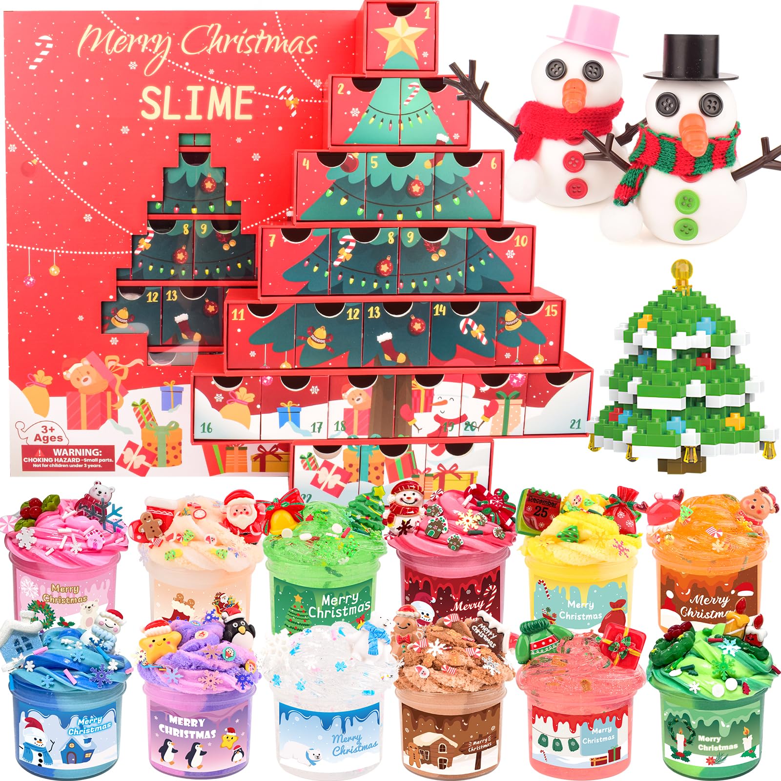 Photo 1 of *MISSING PARTS UNKNOWN*
Advent Calendar 2025-24 Day Surprise Slime Kit, Christmas Party Favors for Kids, Soft & Non-Sticky, Stocking Stuffers, Goodie Bag Stuffers, Christmas Countdown Calendars Gifts for Teens Girls Boys