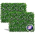 DOEWORKS Expandable Fence Privacy Screen for Balcony Patio Outdoor, 2PCS Faux Ivy Fencing Panel for Backdrop Garden Backyard Home Decorations