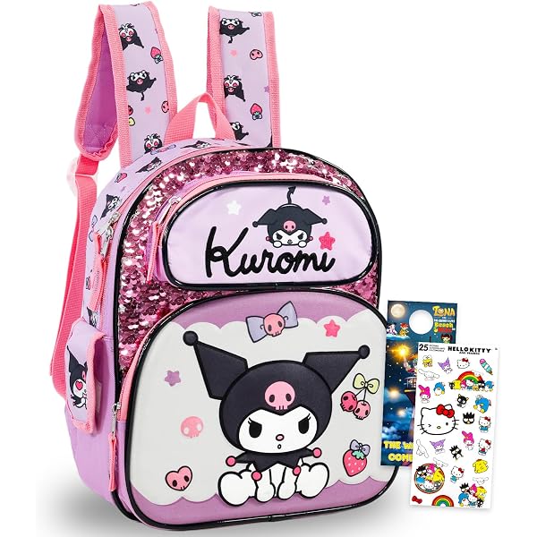 Amazon.com: My Melody and Kuromi Mini Backpack for Women  display picture 1