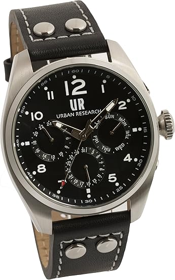 Amazon アーバンリサーチ 腕時計 Ur002 01 メンズ ブラック メンズ腕時計 腕時計 通販