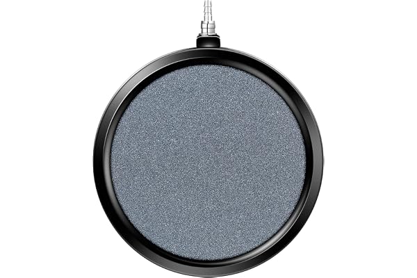 VIVOSUN Air Stone Disc 8 x 8 Inch with Shell and Sucker for Aquarium, Fish Tank and Hydroponics Air Pump