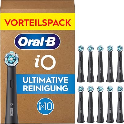 iO Aufsteckbürsten Ultimative Reinigung, Schwarz, 10 Stück