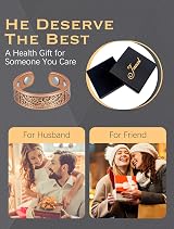 Jeracol Tree of Life Copper Magnetic Rings 2 Pack with 4 Magnets Each view 6