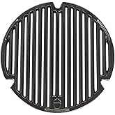 Kamado Joe Durable Non-Stick Cast Iron Cooking Grate with Grill Grate Lifter for Joe Jr Portable Charcoal Grill and Classic J