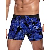 COOFANDY Swim Trunks for Men Sexy Swim Brief Square Leg Swimsuit Swimming Short Bathing Suit with Pocket S-XXL