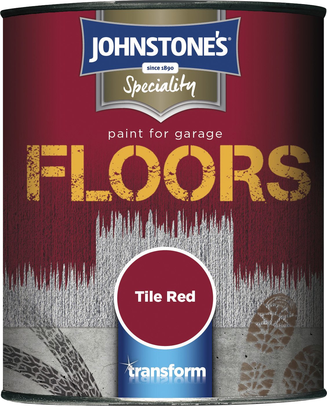 Johnstone's Garage Floor Paint - Tile Red 750ml
