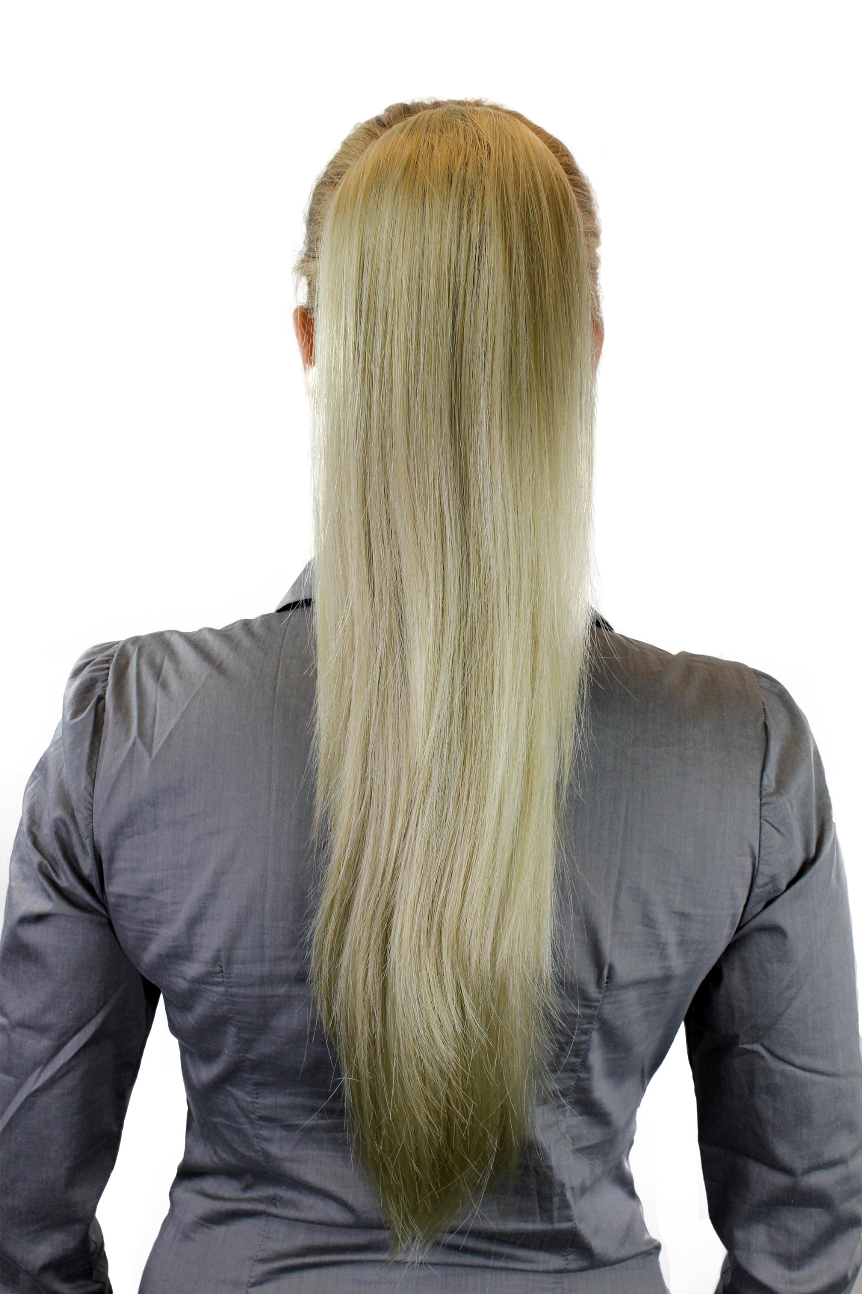 Hairpiece PONYTAIL extension VERY long AMAZING volume BLOND straight WK06-234