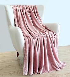 TASTHROW Large Flannel Fleece Throw Blanket, 50×70