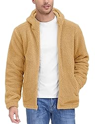 MAGCOMSEN Mens Jackets Casual Stylish Warm Sherpa
