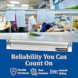 San Jamar CK6524A Aluminum Slide Check Rack 24" Length x 3/4" Width x 2" Height view 8