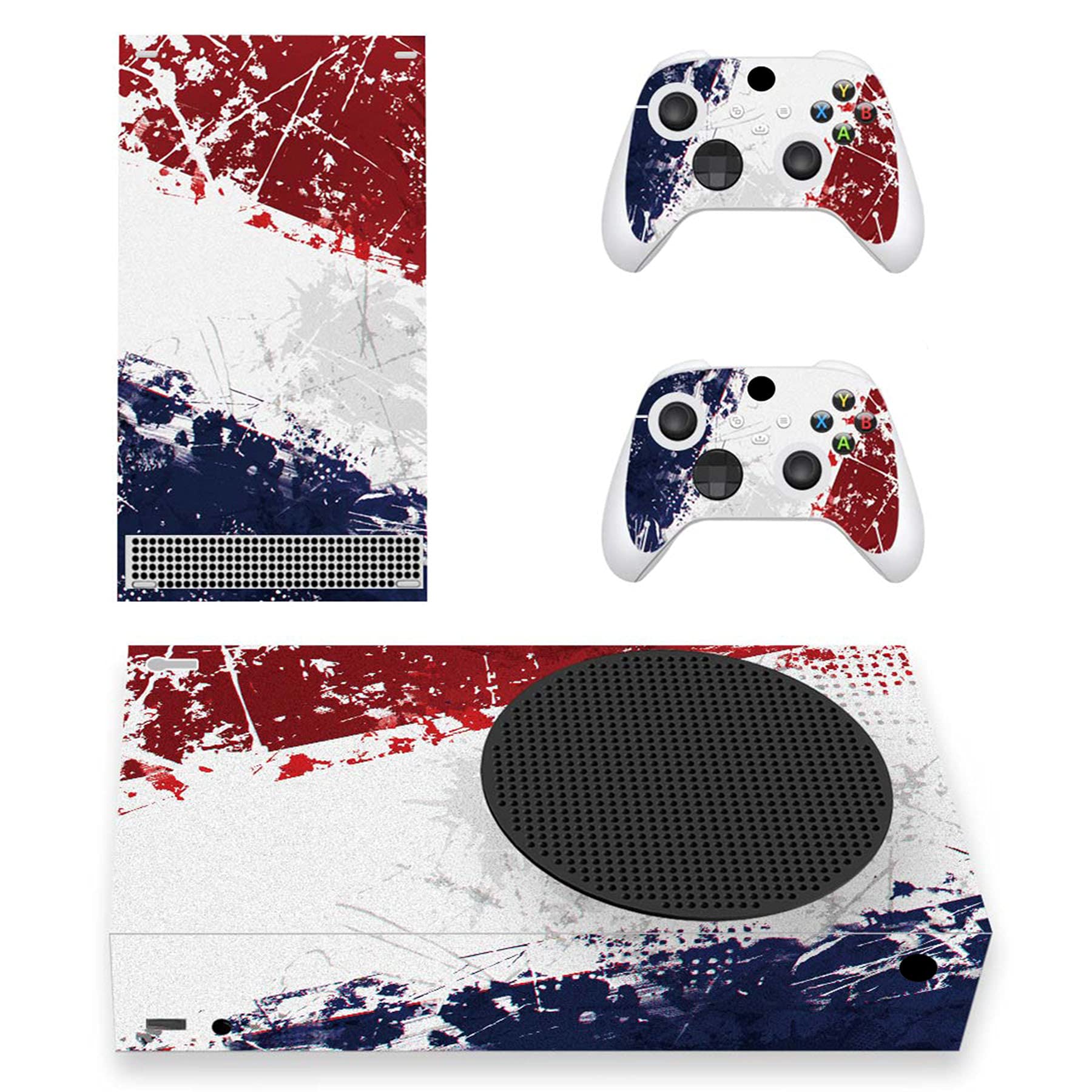 PlayVital Impression France Flag Custom Vinyl Skins for Xbox Core Wireless Controller, Wrap Decal Cover Stickers for Xbox Series S Console Controller