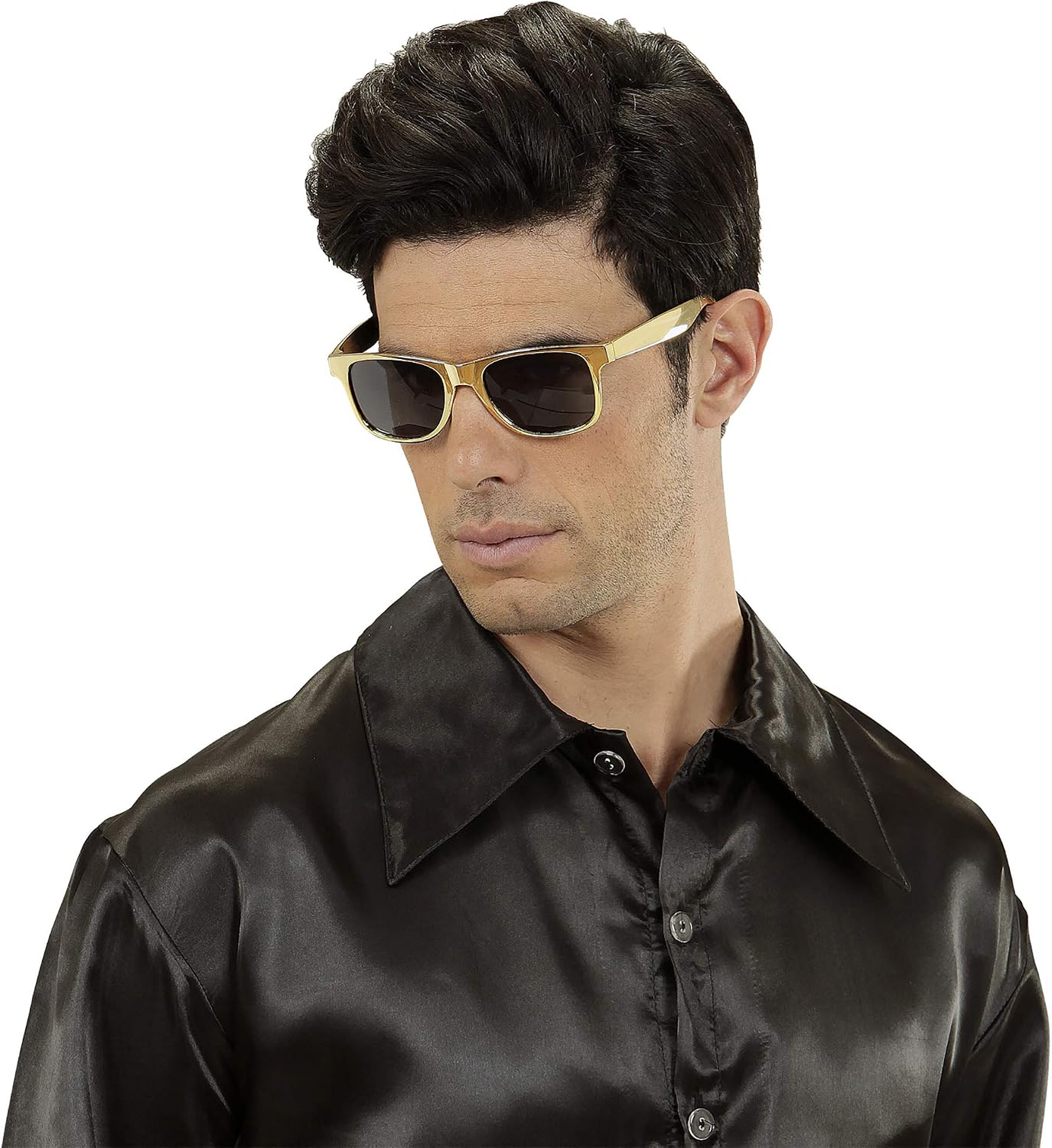 Widmann 01106 - Metallic Effect Glasses, Unisex Adult, Fashion, Disco, Pimps, Carnival, Theme Parties, Gold Color - Image 5