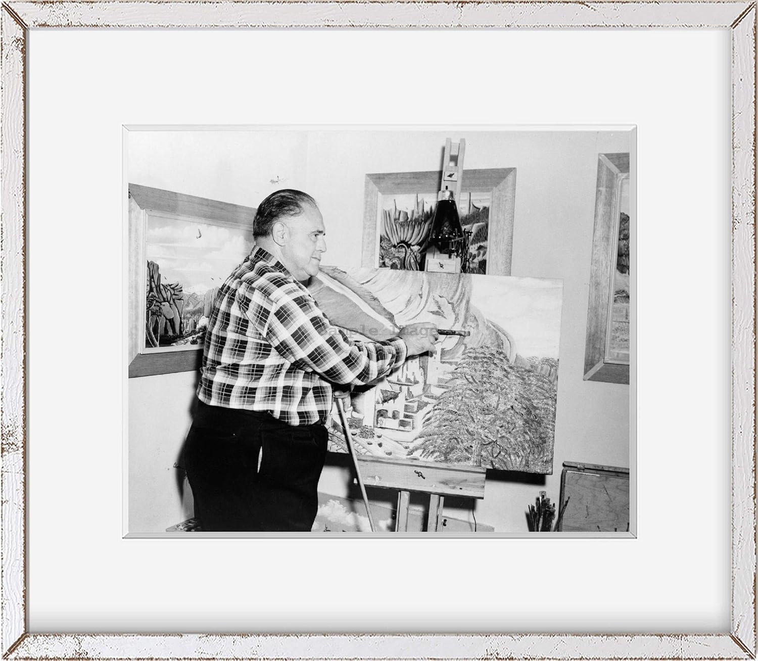 Photographs - INFINITE PHOTOGRAPHS Photo: Galen Gough,Creative Artist,Originator,3D Primitive Expressionism,Cliff,1958