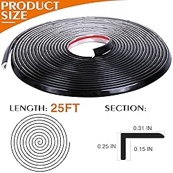 Peel and Stick Tile Edge Trim 25Ft L-Shape Tile