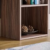 Vida Designs Oxford 3 Tier Cube Bookcase Walnut Wood Shelving Unit view 5