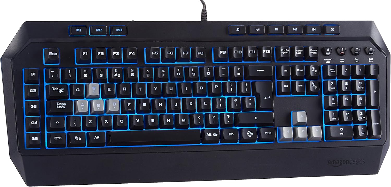 Amazon Basics Mechanical Feel Gaming Keyboard BigaMart