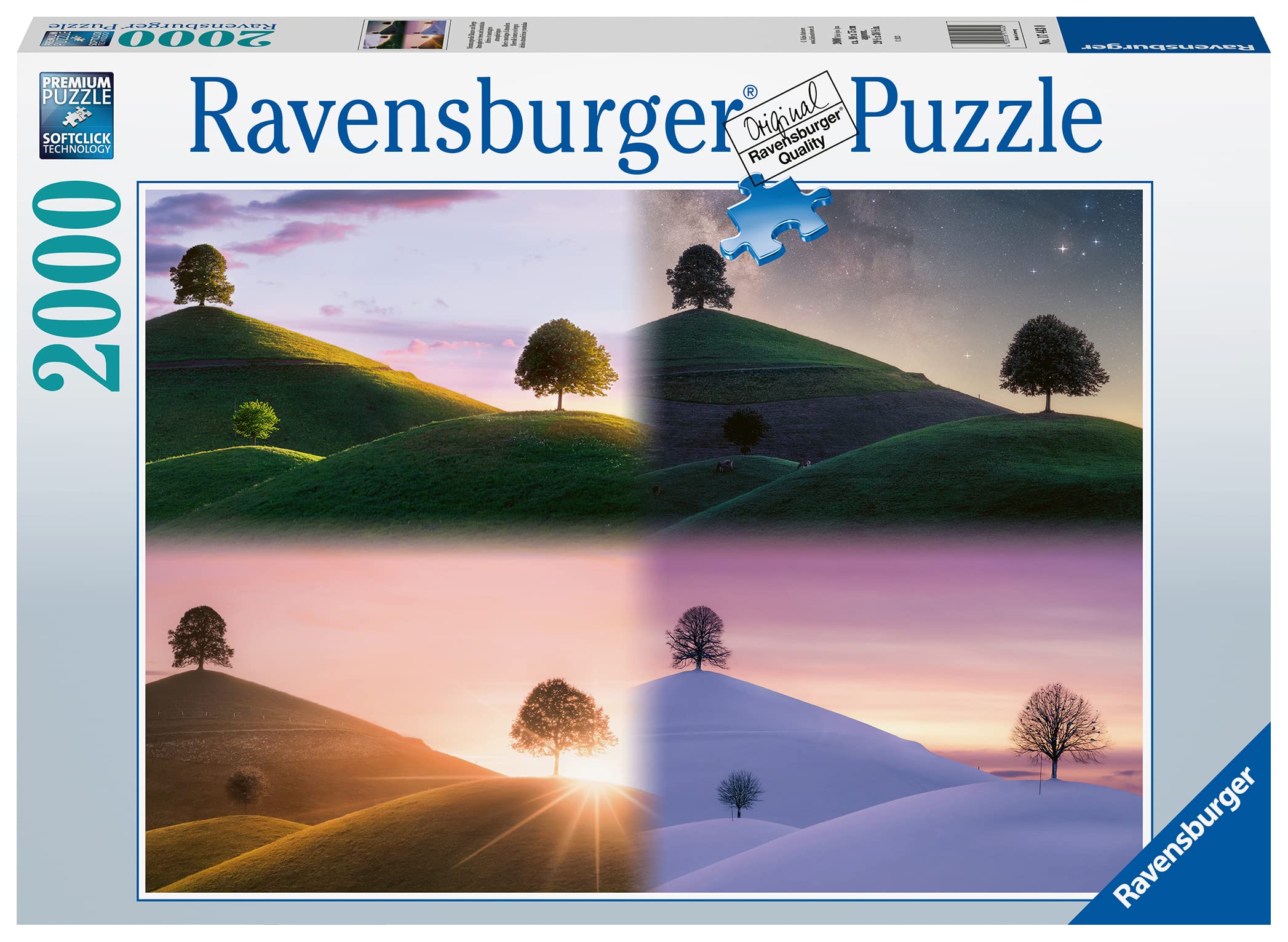 Ravensburger - 2000 piece adult jigsaw puzzle - The seasons - adults, children aged 14 years old puzzle 98 x 75 cm - 17443